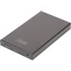 DIGITUS Externes Gehäuse 2,5" SATAIII USB3.0 SSD/HDD Alu sw