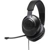 JBL Harman JBL Quantum 100 - Cuffie - circumaurali - cablate - spina da 3,5 mm - nero (JBL-Q100-BK)