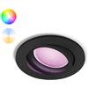 Philips Hue White&Col. Amb.Centura Lampada da incasso 1 luce nera 1x4,2W
