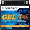 Electronicx Extreme Edition GEL Batteria 12V 21Ah ▶ Moto Scooter Batteria di avviamento - senza manutenzione a prova di vibrazioni compatibile CB16CL-B