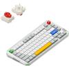 NuPhy Tastiera meccanica wireless Nuphy Kick75 a basso profilo, layout 75% ANSI, 80 tasti, interruttore nano rosso