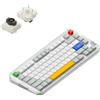 NuPhy Tastiera meccanica wireless Nuphy Kick75 a basso profilo, layout 75% ANSI, 80 tasti, interruttore nano marrone