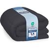 Utopia Bedding, coperta matrimoniale 200 x 200 cm, coperta leggera con imbottitura in poliestere adatta a tutte le stagioni, in microfibra, per 2 persone (grigia)