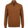 SUN 68 - Maglia con zip - Marrone