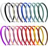 TIMJJG 20 fasce per capelli in raso color caramella, fasce ispessite, fasce per capelli fai da te, accessori per capelli, adatte per feste allegre, spettacoli (20 colori)