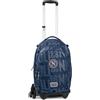Colourbook Zaino Trolley Scuola Napoli Ufficiale 4 in 1 Con Pallone (Blu) | Scomparto PC, Tasche zip, Zainetto staccabile, Barra telescopica, Scocca protettiva, Tre ruote, Originale