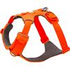 Ruffwear Front Range - Pettorina per cani riflettente, con morbida imbottitura, due punti di aggancio, regolabile e leggera, per addestramento o passeggiate, arancione acceso (Blaze Orange), S
