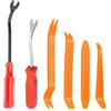 CHROMACRAFT Set Di Strumenti Di Smontaggio E Montaggio Per Auto Rosso Da 6 Pezzi, Protezione Paramotore Multifunzione E Cacciavite, Adatto Per La Riparazione Degli Interni Dell'Auto.