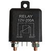 JUJIAN Rele' a 4 Pin normalmente Aperto da 12V 200A - Caricabatteria Marino per Uso gravoso