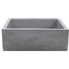 KAM Lavello Da Giardino Acquaio In Cemento Moderno 45x35x16 Madrid Nero KAM