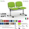 SEIPO LOOK SOFT L0144G panca 2 posti imbotitte strutture grigia SEIPO TESSUTO V Class 1 IM