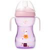 MAM Fun to Drink Cup & Glow Handles, biberon con manici, tazza con beccuccio antigoccia, biberon Transition per neonati e bambini piccoli, rosa