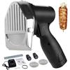MISTRO Coltello per Kebab elettrico senza fili, 2 batterie 16,8 V con 2 lame 100 mm