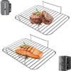 GCQ Griglia per friggitrice ad aria per friggitrice ad aria Ninja SL401 DoubleStack XL, ricambio per friggitrice ad aria in acciaio inox, accessori per friggitrice ad aria arrosto a vapore per griglia