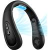 GAITIR Condizionatore d'aria da collo, ventilatore portatile da collo con piastra di raffreddamento a 360°, ventilatore USB ricaricabile da 5000 mAh, senza lama, portatile, pieghevole, per uomini, donne