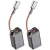 Trade-Shop - 2 spazzole di carbone per motore, 6,3 x 8 mm, compatibili con Flex 399647, 294853, K49FG, K96, L26F12T1, con Auto Stop
