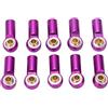 SPYMINNPOO 10 Pezzi RC Rod Ends, M3 RC Link Tirante End Giunto Sferico Testa Linkage End Accessori di Aggiornamento in Alluminio Compatibili con AXIAL SCX10 1/10 RC Car(Viola)