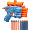 Nerf Hasbro Nerf Elite 2.0 Prospect QS-4 Blaster, 8 freccette ufficiali Nerf Elite, sabbiatura a 4 freccette, mirino non rimovibile (F4190)