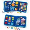 KRUZZEL Valigetta kruzzel Giochi Board da Viaggio MONTESSORI DIDATTICO sviluppo sensoriale 1 2 3 4 5 6 anni IDEA REGALO VIAGGIO