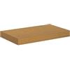 GHVBNMF Mensola da parete in legno, 40 x 23,5 x 4 cm, per soggiorno, camera da letto, cucina e bagno, moderna, rettangolare, colore beige