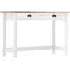 vidaXL Consolle Hill Range 2 Cassetti 110x45x74 cm Massello di Pino