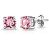 Philip Jones Orecchini a lobo rosa creati con cristalli Zircondia®