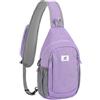 SKYSPER Borsa a tracolla Sling Bag Antifurto RFID Crossbody Borsa Viaggio per Uomo e Donna(Viola)