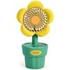Sunmeit Ventilatore USB Portatile Ventola di Ricarica Mini Ventilatore Portatile Ventilatore Portatile Portatile Stile Carino per Regali di Compleanno Giallo