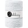 Bobbiny - Corda in macramè a filo singolo, misura XXL, 5 mm, 100 m, colore: Bianco