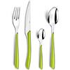 AMEFA - Ménagère 24 couverts de table pour 6 personnes - Eclat - Acier inoxydable 18/0, Finition Brillante - Vert Anis