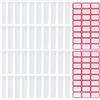FDGGT Confezione da 40 Tubi Nutritivi per Fiori E 2 Etichette Adesive, Tubi in Plastica Trasparente, Tubi in Plastica Riutilizzabili, Mini Contenitori per Piante