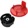 NbgrvB Kit di ricambio per coperchio e testina di taglio compatibile con Bosch per decespugliatori cordless AFS 23-37