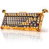 GravaStar Tastiera da gioco meccanica GravaStar Mercury K1 Pro BT5.0/2.4G/USB-C, 75% per Win/Mac, QWERTY, edizione speciale Battle-Worn
