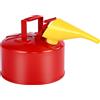 VEVOR Tanica di sicurezza per gas, 9,5 L Tipo I Tanica di sicurezza rossa per benzina con dispositivo antiscintilla in acciaio inossidabile, coperchio a chiusura automatica e imbuto in PE, contenitore di stoccaggio infiammabile Acciaio al carbonio con …