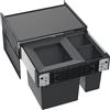 BLANCO Cestino da incasso SELECT II BIG 60/3 Numero di scomparti: 3 (2 da 6 l e 1 da 35 l) Nero 528148
