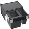 BLANCO Cestino da incasso SELECT II BIG 60/2 Numero di scomparti: 2 (1 da 15 l e 1 da 35 l) Nero 528147