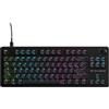 Turtle Beach Vulcan II TKL Black RGB Tenkeyless, tastiera meccanica da gioco per PC, layout UK, interruttore lineare sostituibile a caldo, illuminazione RGB press-key, controllo del volume, riduzione