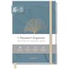 Häfft paper&you® Taccuino per password A6+ con indice A-Z in tedesco Blue Ginkgo