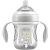 Chicco Transition Cup Tazza Con Beccuccio Super Morbido E Manici Removibili 4m+ Grigio 200ml