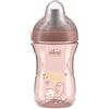 Chicco Advanced Cup Bicchiere Plastica Antigoccia Con Cannuccia 266ml