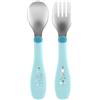 Chicco Set Posate In Acciaio 18m+ Azzurro