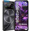 Smartphone robusto Gorilla Glass Telefono Indistruttibile, 16GB+128GB/2TB, 10.8M