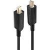 ‎LINDY LINDY 20m Fibre Optic Hybrid Mini DisplayPort 1.4 Cable with Detachable DP Conne