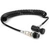 Domary Tubo di Collegamento Ondulato Remoto con Bobina d'Aria in Alluminio G1/2 Senza Valvola con Disconnessione Rapida per Bombole di Azoto HPA Ad Aria Compressa CO2