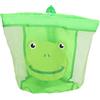 Gucagle Borsa da spiaggia extra large in rete per riporre i giocattoli dei bambini Zaino pieghevole traspirante con tracolla per viaggi in spiaggia (Verde)