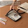 Raccoglitore a Fogli Mobili A7 Olografico Cuore in PVC con Cerniera, per Carte