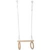 small foot 11909 Trapeze w/Wooden Gymnastic Rings, for mounting on Swing or Clim