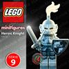 LEGO ⭐ LEGO Heroic Knight Minifigure col132 Serie 9 71000 Cavaliere Eroico col09-4