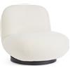 BIZZOTTO POLTRONA MARGOT GIREVOLE BIANCO BOUCLE'