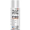 Faren F90, Acciaio Inox Spray, ideale per il trattamento di metalli, Antiossidante, Anticorrosivo, a base di polvere di Acciaio Inox 18/10, 400ml